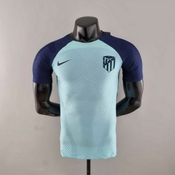 Versione del giocatore maglia Atletico Madrid blu 2023