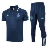 maglia Ajax Polo Blu scuro 2024