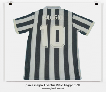 prima maglia Juventus Retro Baggio 1991