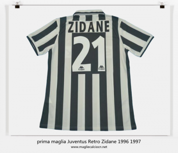 prima maglia Juventus Retro Zidane 1996 1997