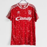 prima maglia Liverpool Retro 1989-91 rosso