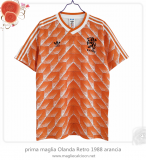 prima maglia Olanda Retro 1988 arancia