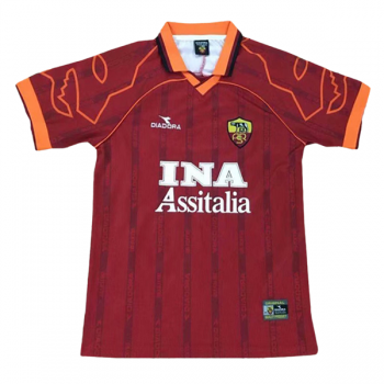 prima maglia Roma Retro 1999-2000 rosso