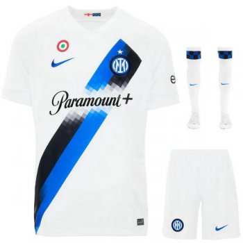 seconda maglia Inter bambino 2024 con calze
