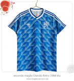 seconda maglia Olanda Retro 1988 blu