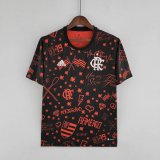 maglia Flamengo Pre-Partita nero rosso 2023