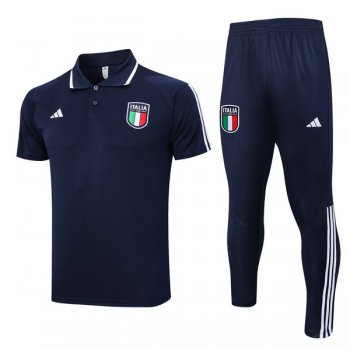 maglia Italia Polo Blu scuro-01 2024