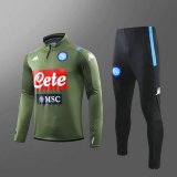 maglia Napoli formazione manica lunga verde 2020