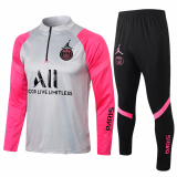 maglia PSG Formazione ML bianca mezzo tiro 2022 maniche rosa