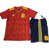maglia Spagna formazione rosso 2018