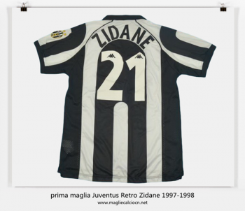prima maglia Juventus Retro Zidane 1997-1998