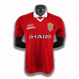 prima maglia Manchester United Retro rosso 1999