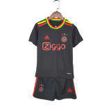 seconda maglia Ajax bambino nero 2022
