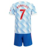 seconda maglia Manchester United bambino Ronaldo 2022