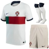 seconda maglia Portogallo bambino 2023 con calze