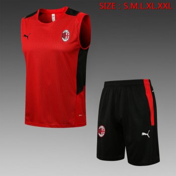 maglia gilet Milan rosso 2022