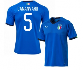 prima maglia Italia blu CANAVARO 2018