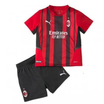 Nuova prima maglia Milan bambino 2022