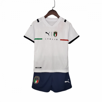 seconda maglia Italia bambino 2022 bianco