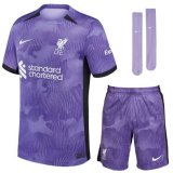 terza maglia Liverpool bambino 2024 con calze