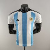 Versione del giocatore maglia Argentina casa 2023