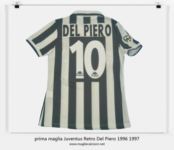 prima maglia Juventus Retro Del Piero 1996 1997
