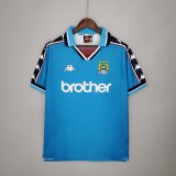 prima maglia Manchester City Retro blu 1977-99