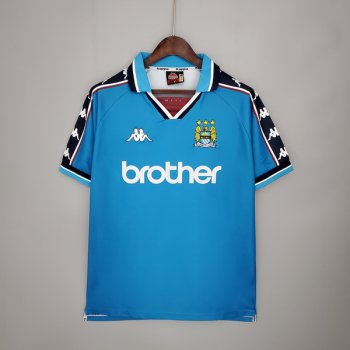 prima maglia Manchester City Retro blu 1997-99