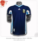 seconda maglia Argentina Retro 1998 Blu