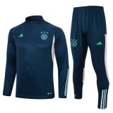 maglia Ajax formazione manica lunga Blu scuro 2024