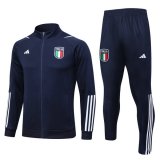 maglia Italia Giacca Blu scuro 2024