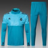 maglia Real Madrid formazione manica lunga UCL blu 2018