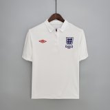 prima maglia Inghilterra Retro 2010 bianca