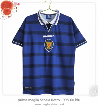 prima maglia Scozia Retro 1998-00 blu