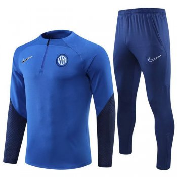 maglia Inter formazione manica lunga blu 2023