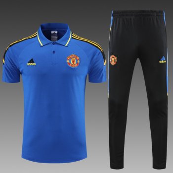 maglia Manchester United Polo blu scuro 2023