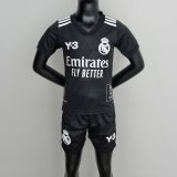 maglia Real Madrid Y3 bambino Nero 2023
