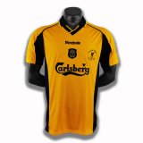 seconda maglia Liverpool Retro 2000-01 giallo