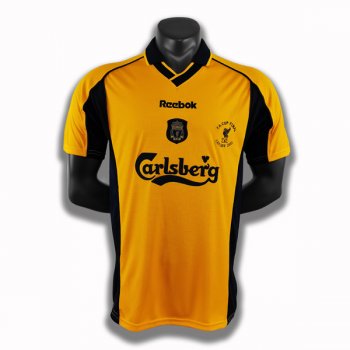 seconda maglia Liverpool Retro 2000-01 giallo
