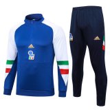 maglia Italia formazione manica lunga Blu 2024