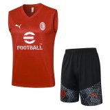 maglia gilet Milan rosso 2024