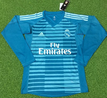 portiere maglia Real Madrid manica lunga 2019 blu