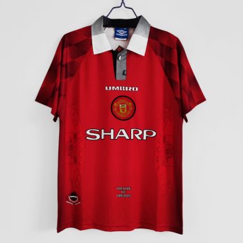prima maglia Manchester United Retro rosso 1996 1997