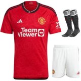 prima maglia Manchester United bambino 2024 con calze