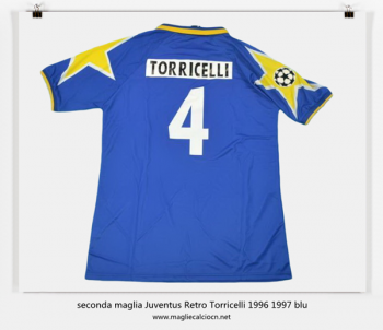 seconda maglia Juventus Retro Torricelli 1996 1997 blu