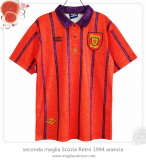 seconda maglia Scozia Retro 1994 arancia
