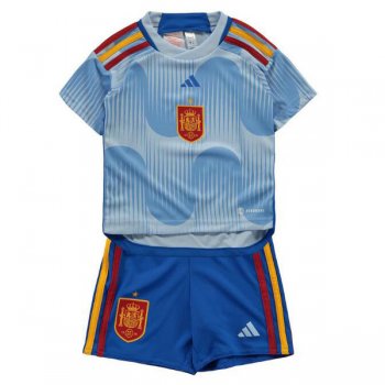 seconda maglia Spagna bambino Coppa del Mondo 2022