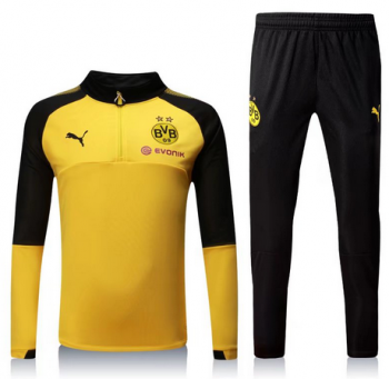 maglia Borussia Dortmund formazione manica lunga giallo-02 2018