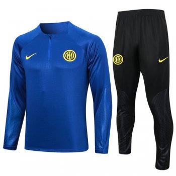 maglia Inter formazione manica lunga blu 2024