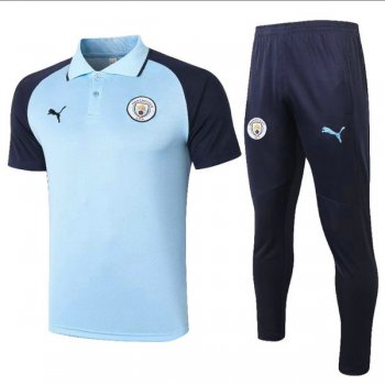 maglia Manchester City Polo Azzurro 2021